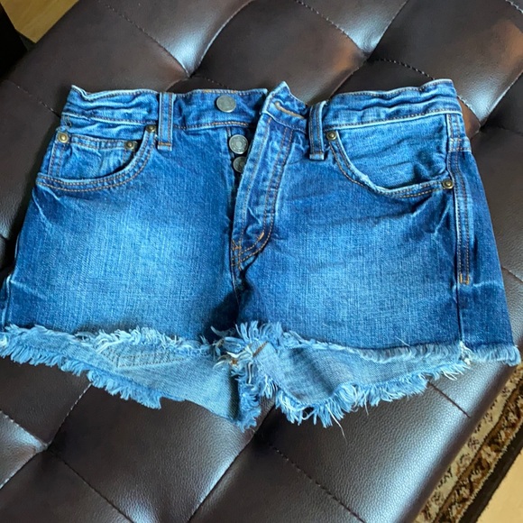 Free People Pants - Free people button fly Jean shorts